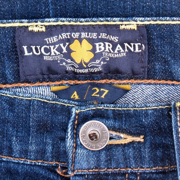 Lucky Brand Classic Rider 99 Bootcut Dark Sz 4 - Picture 4 of 7